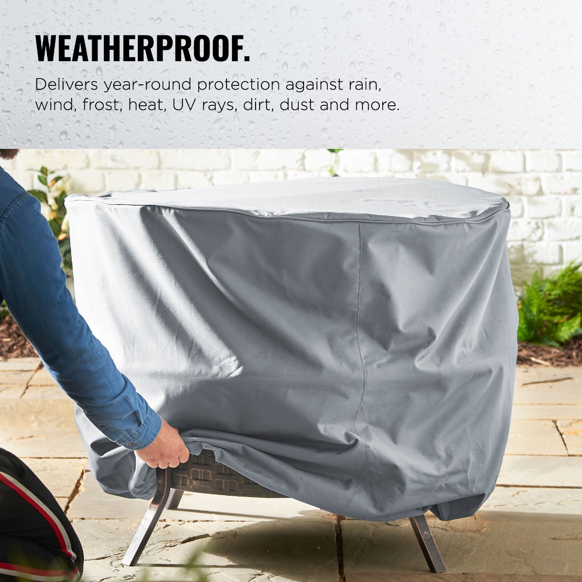 Round Fire Pit Cover (H) 60cm (W) 80cm