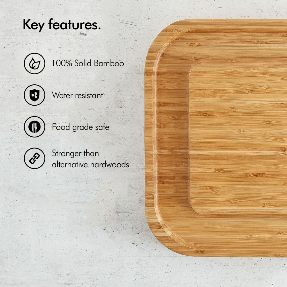 Bamboo Cheese Board with Knives