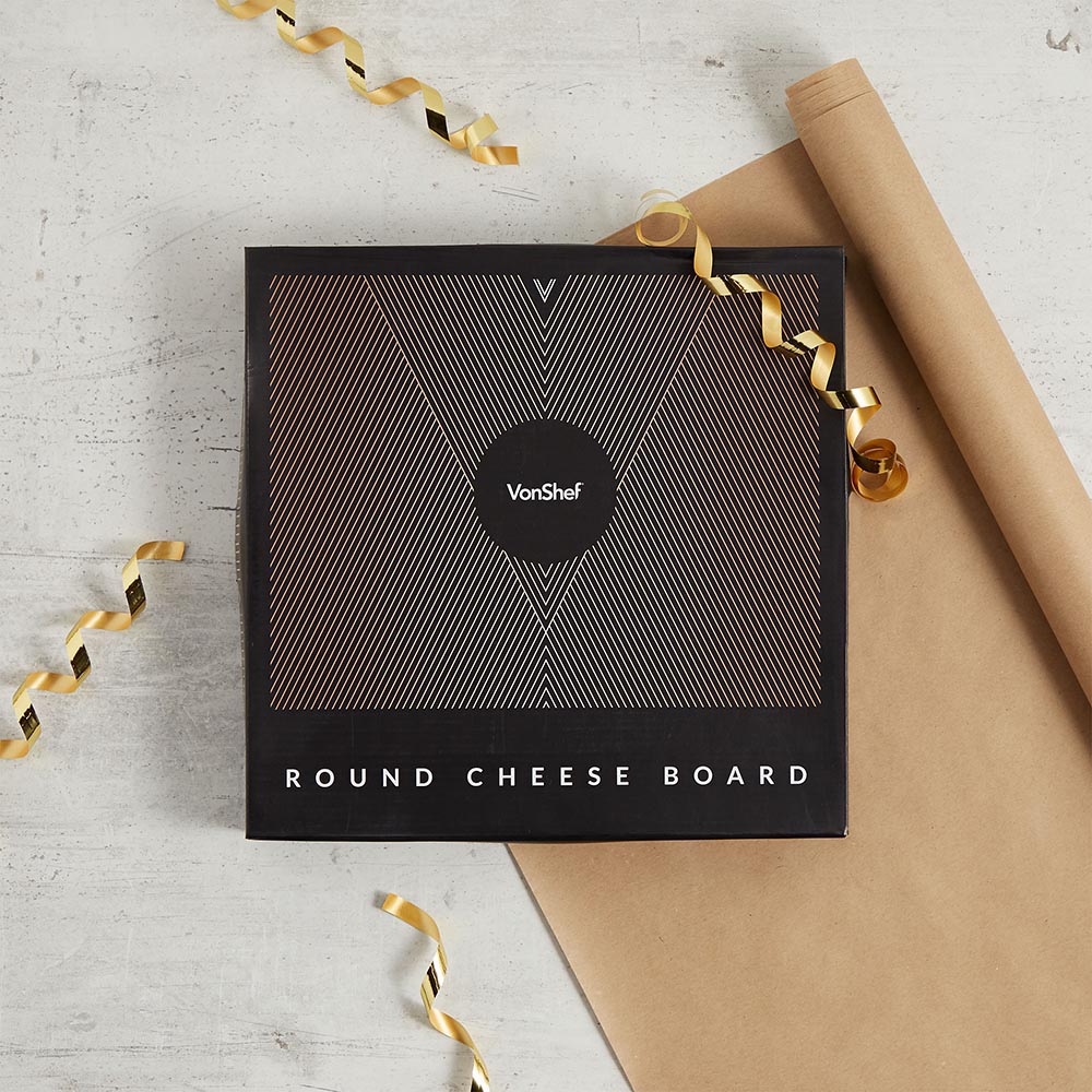 Round Cheese Board & Knife Set