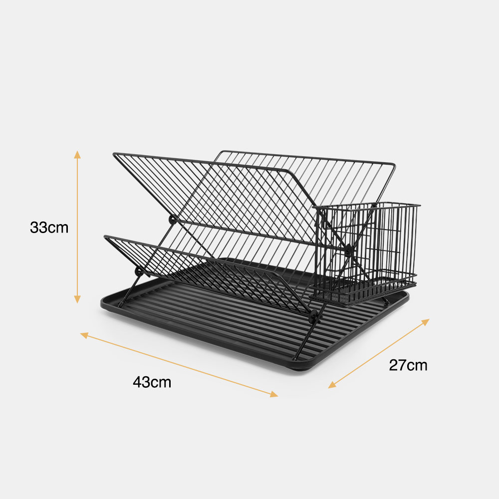 Matte Black Dish Drainer