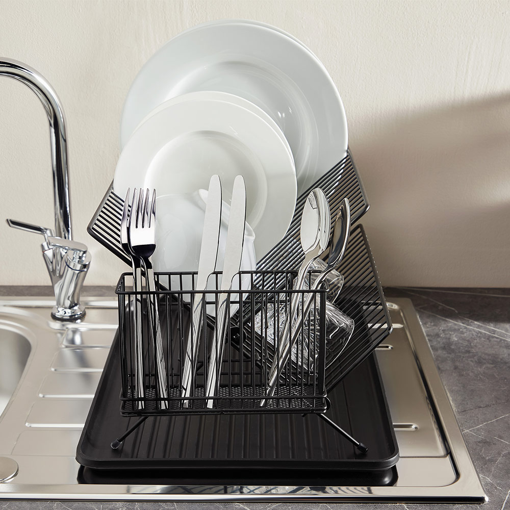 Matte Black Dish Drainer