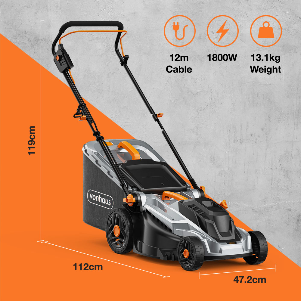 Electric Lawn Mower 1800W 