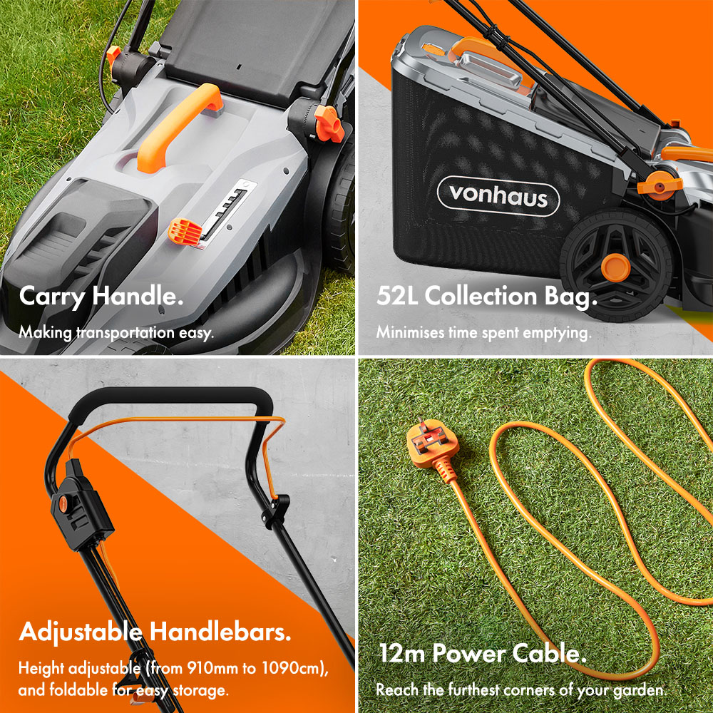 Electric Lawn Mower 1800W 