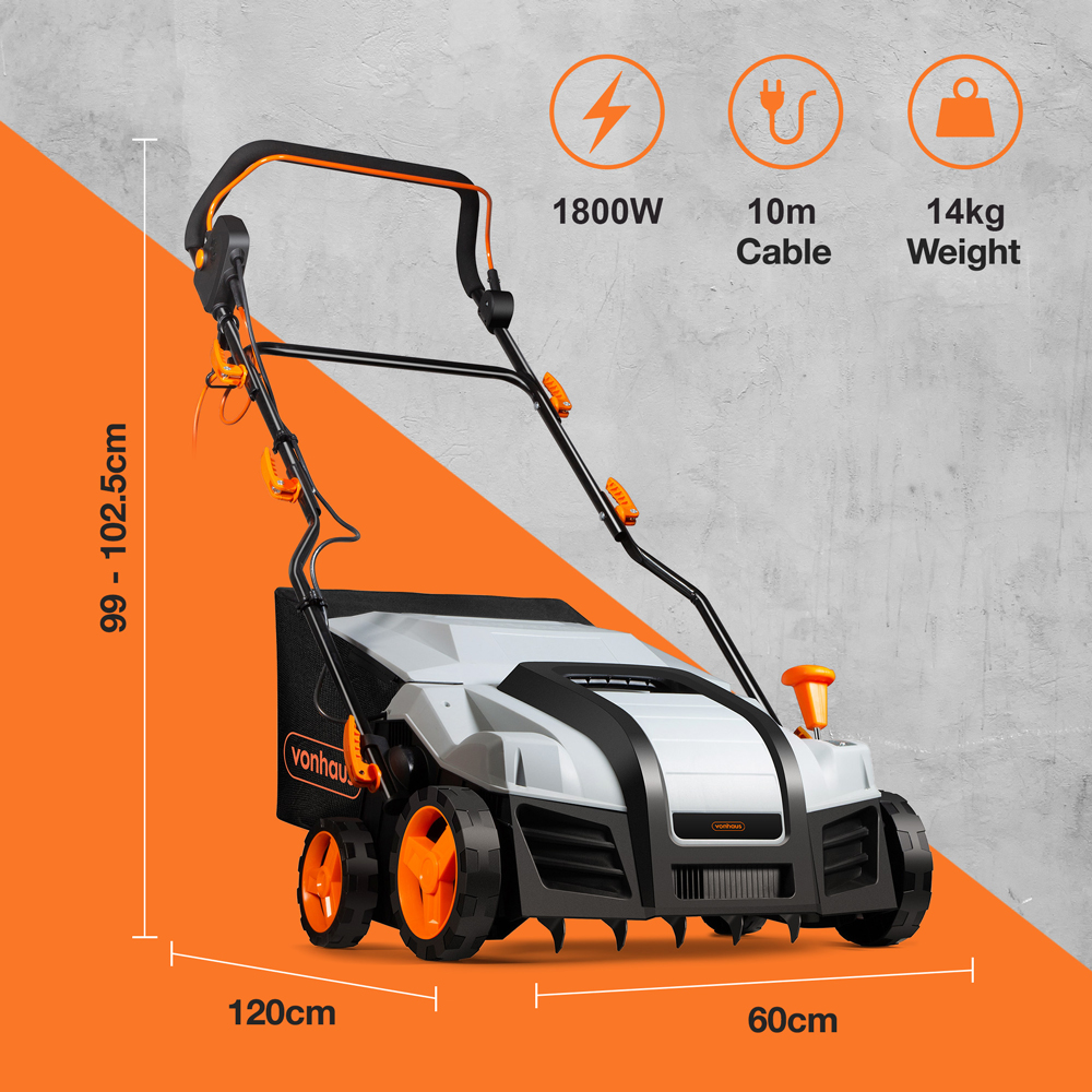 2-in-1 Scarifier & Aerator 1800W