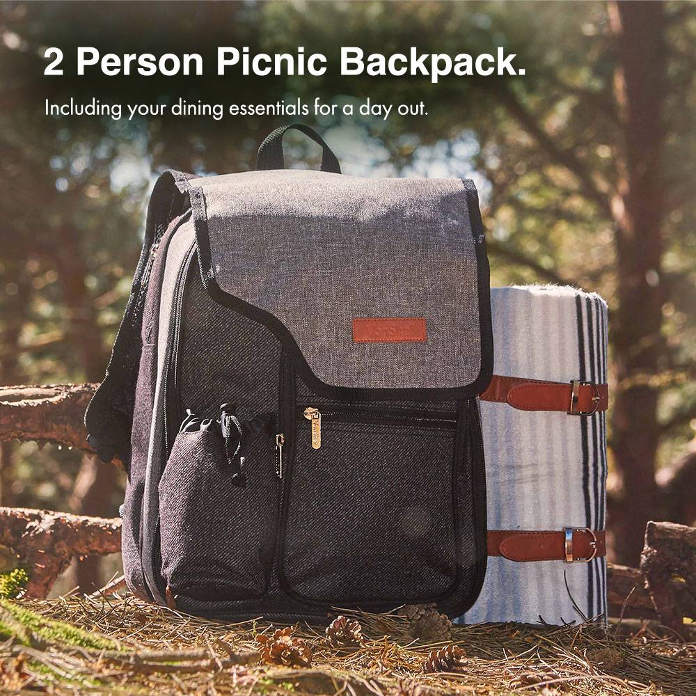 Ash Picnic Backpack - 2 Person
