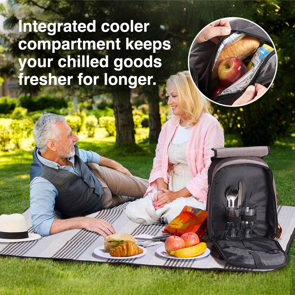 Ash Picnic Backpack - 2 Person