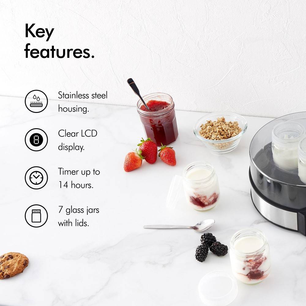 Electric Yoghurt Maker with 7 Jars