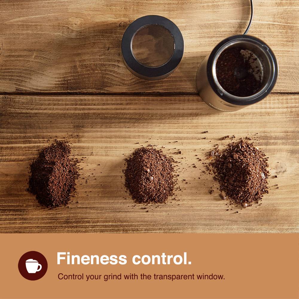 Black Electric Coffee Bean Grinder 