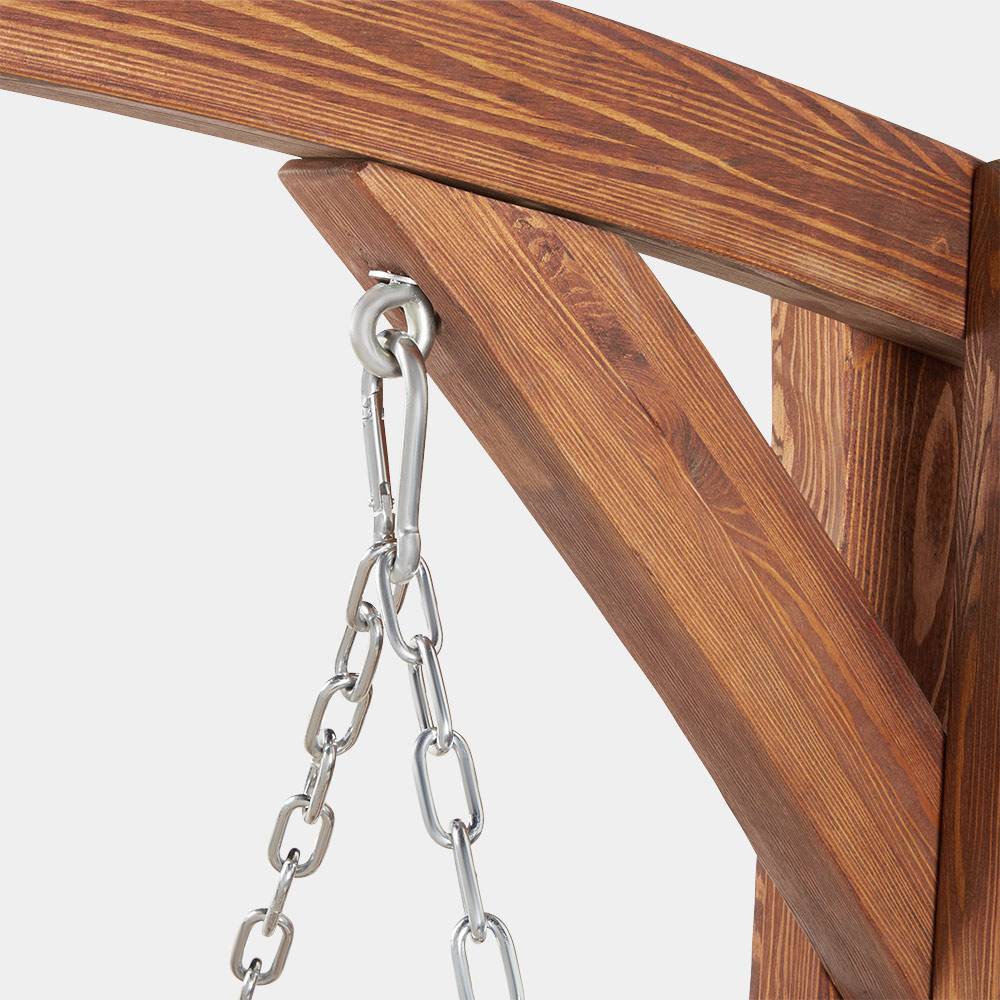 Wooden 2 Seater Swing Seat