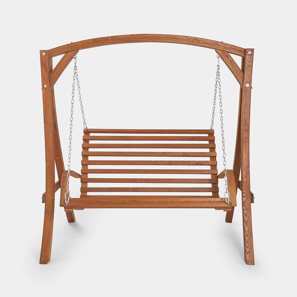 Wooden 2 Seater Swing Seat