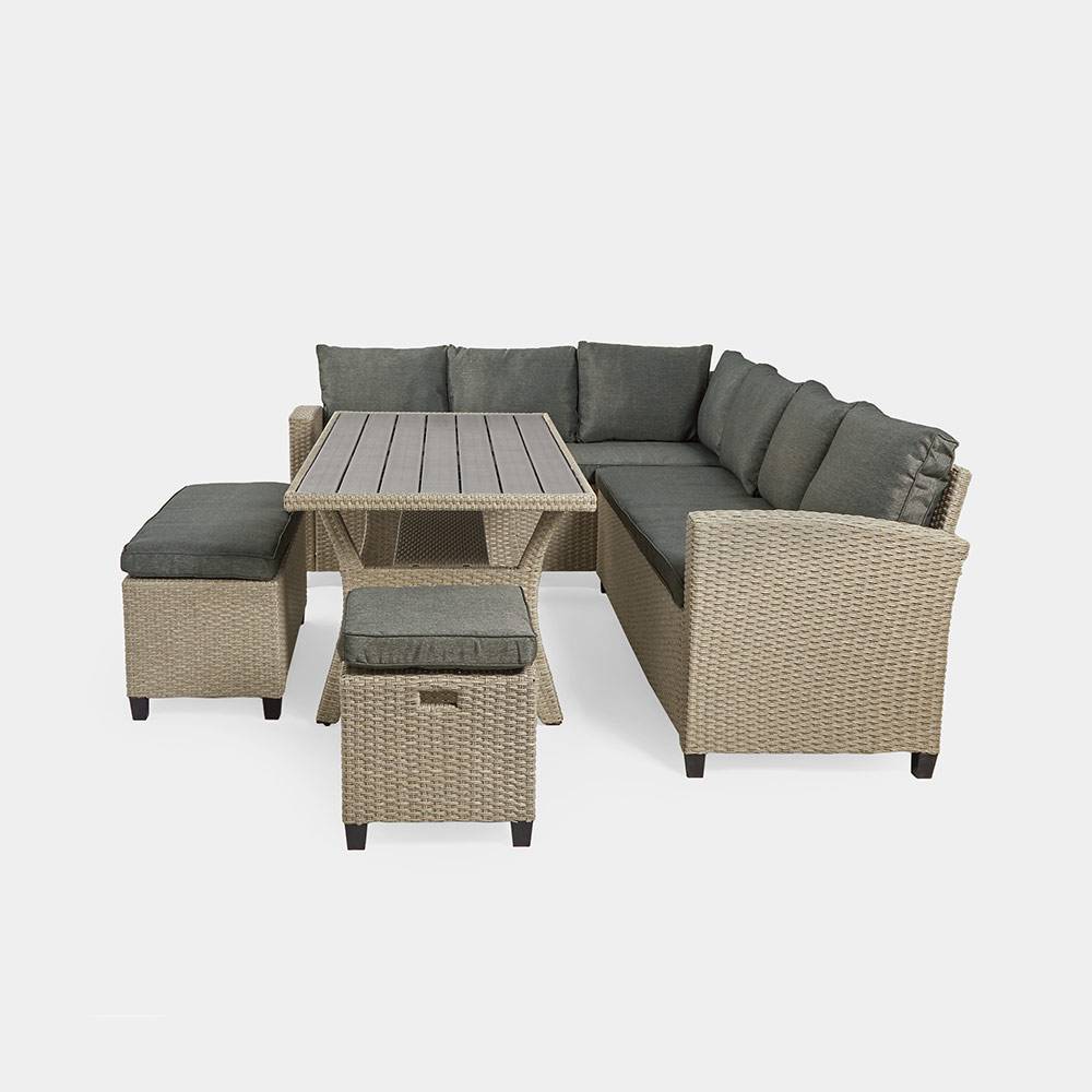 Kos 9 Seater Garden Sofa & Dining Table Set