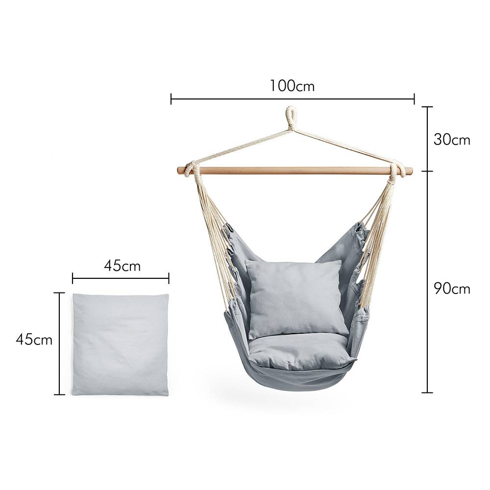 Seville Grey Hanging Swing Chair