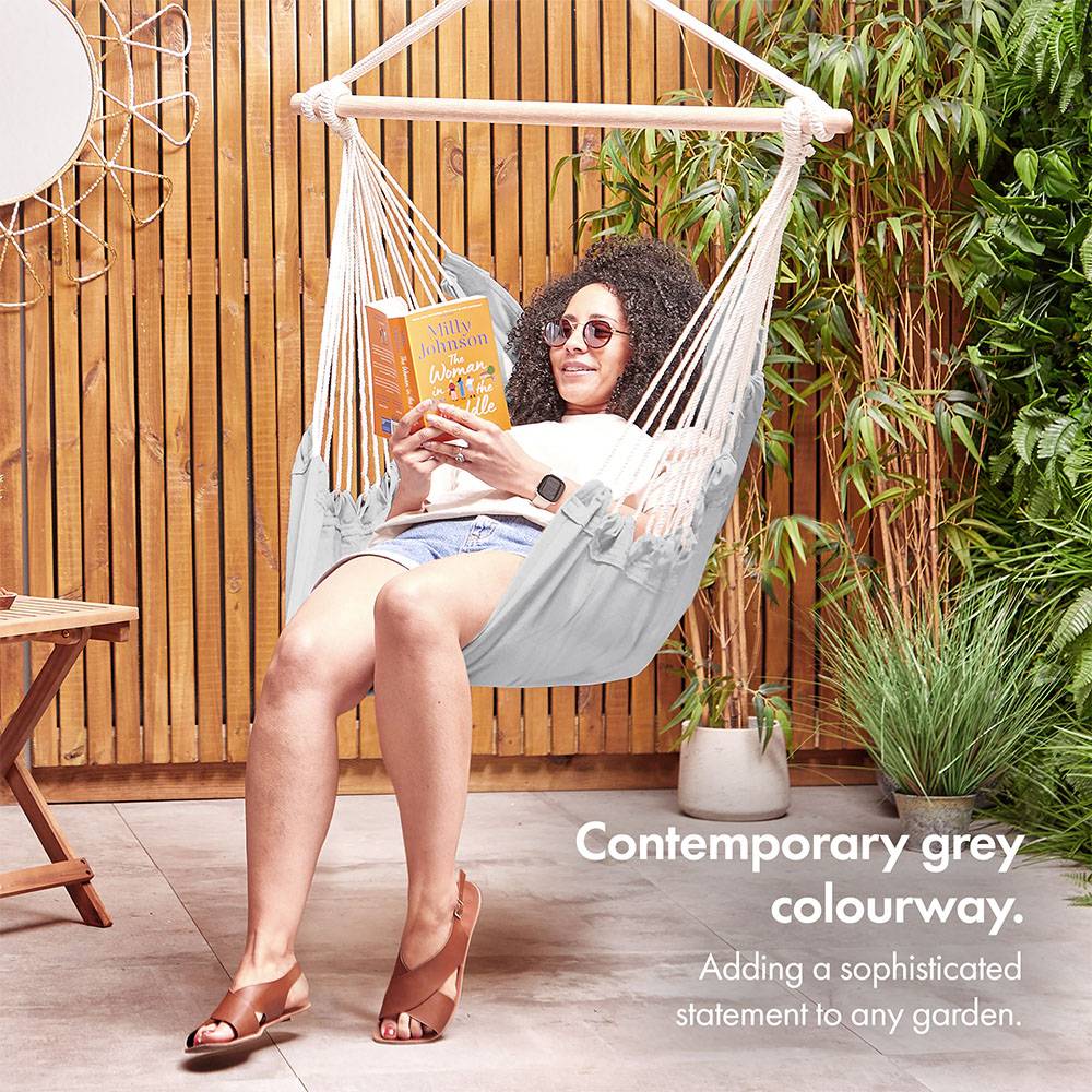 Seville Grey Hanging Swing Chair