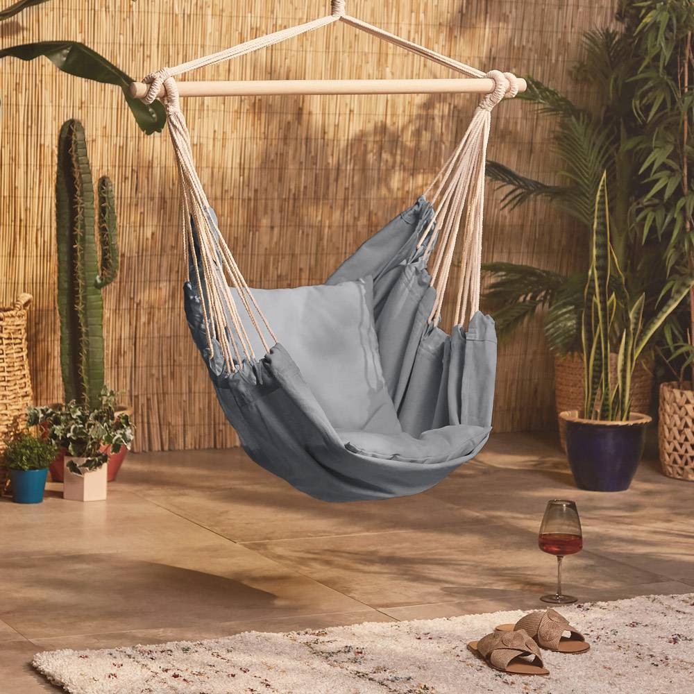 Seville Grey Hanging Swing Chair