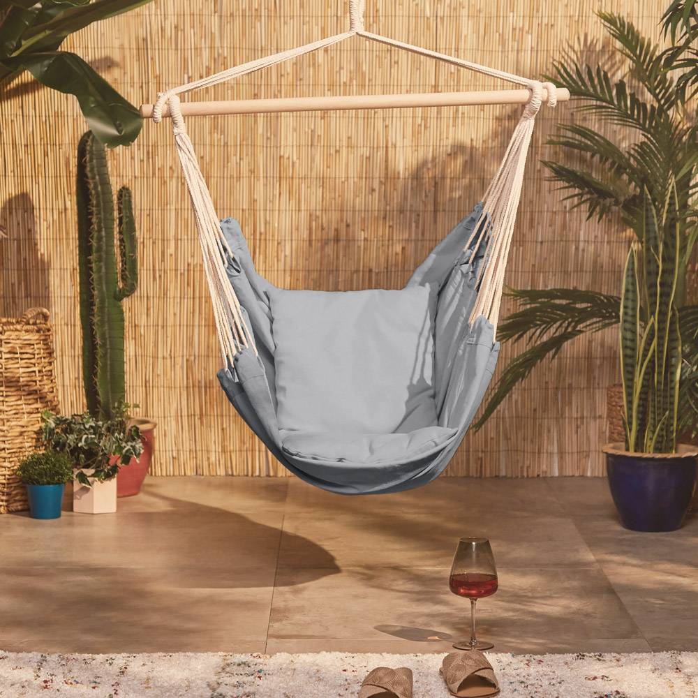 Seville Grey Hanging Swing Chair