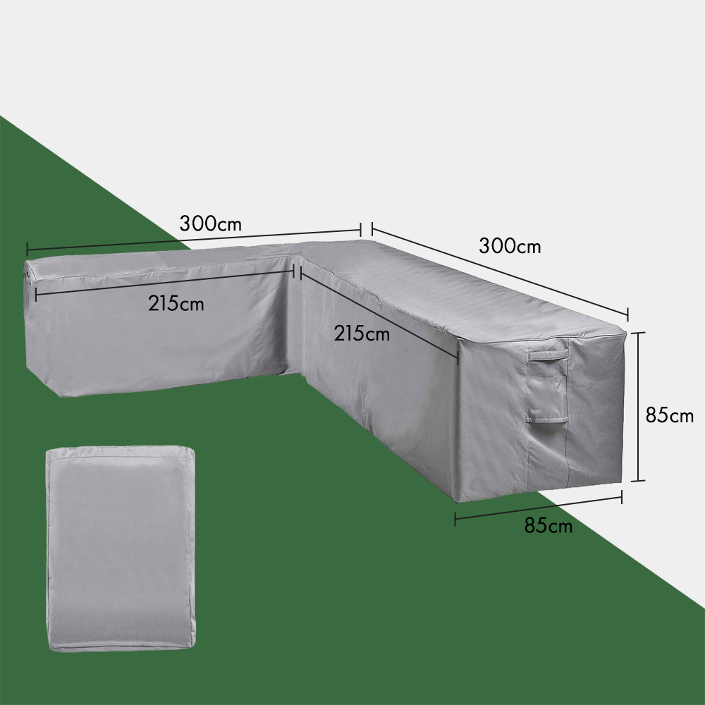 L-Shaped Garden Sofa Cover 85cm (H) 300cm (D)