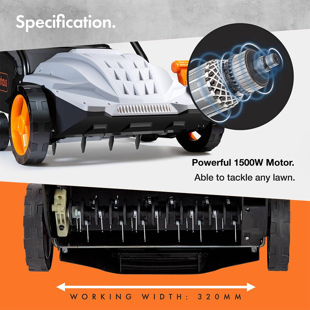 2-in-1 Scarifier & Aerator 1500W