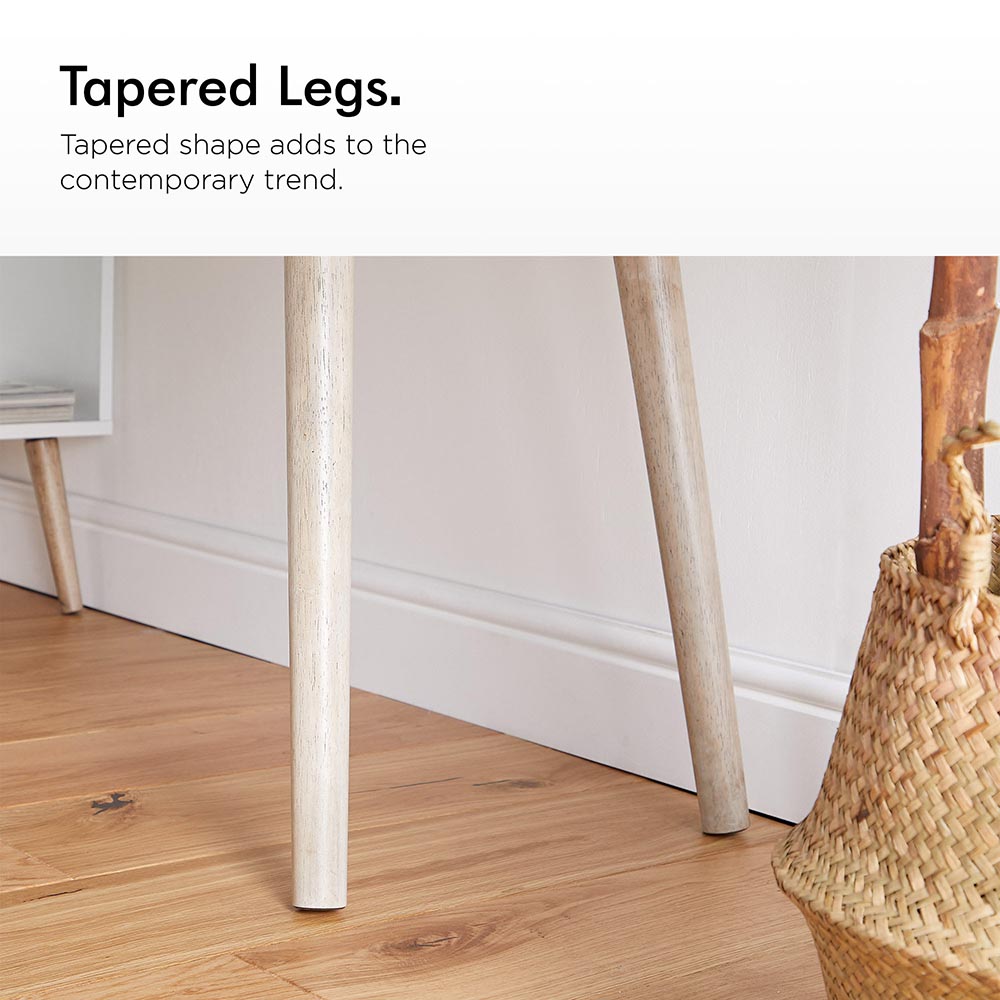 Koto White & Oak Effect Computer Desk