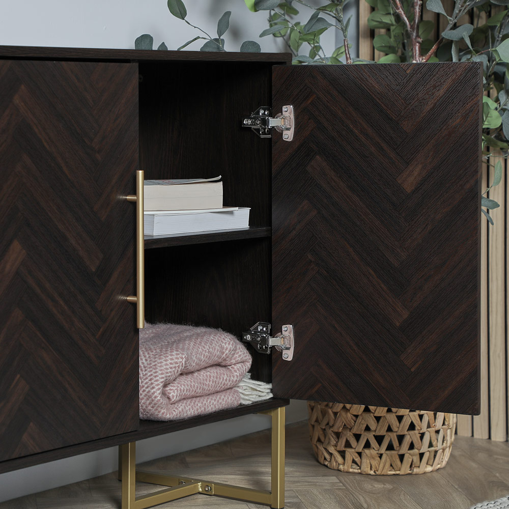 York Dark Wood Sideboard
