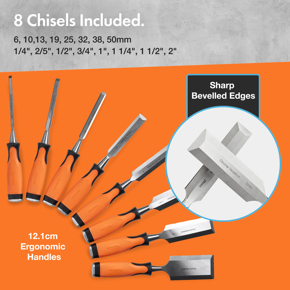 Wood Chisel Set - 10 Piece Set