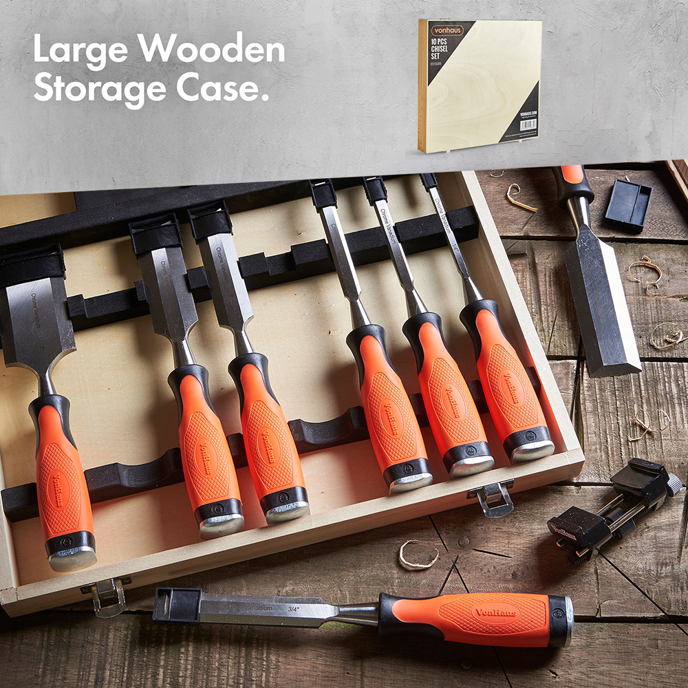 Wood Chisel Set - 10 Piece Set