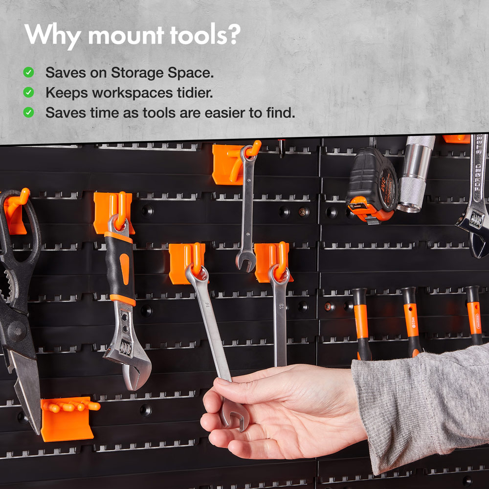Pegboard & Shelf Tool Organiser