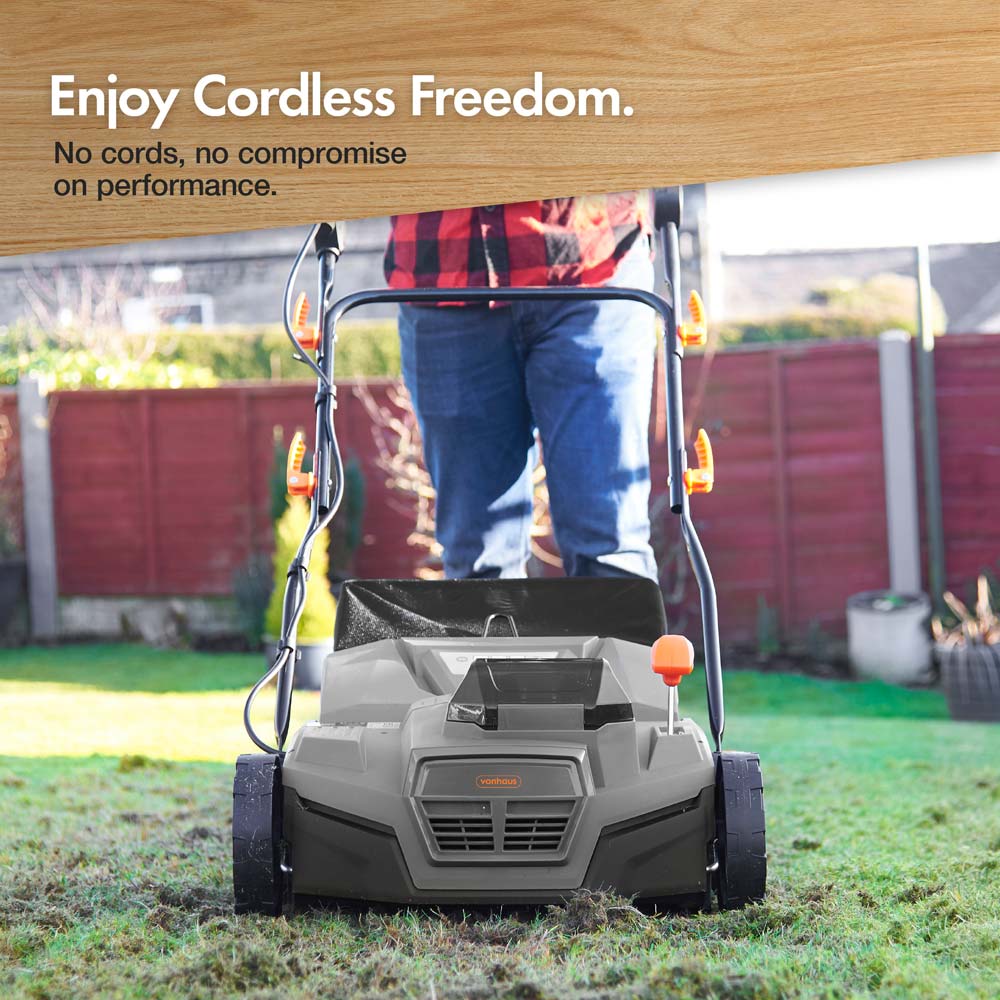 2-in-1 Cordless Scarifier & Aerator
