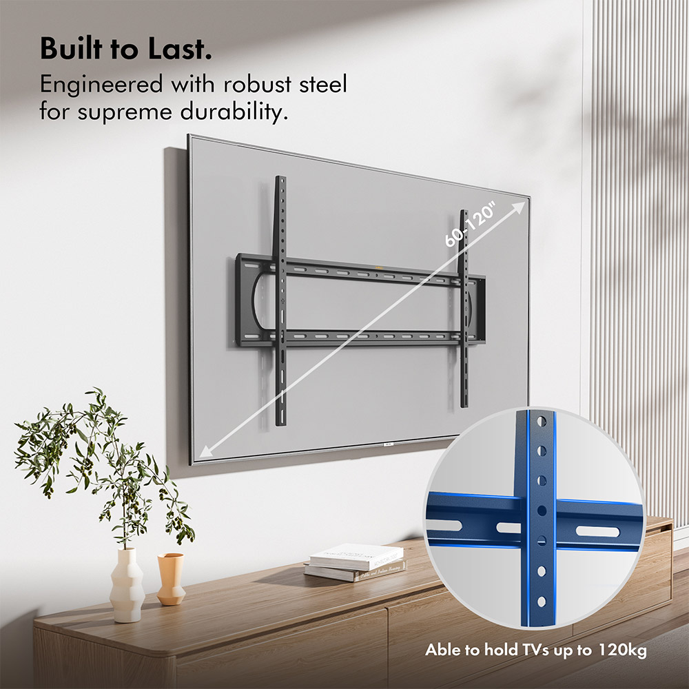 60-120 inch Flat-to-Wall TV Bracket