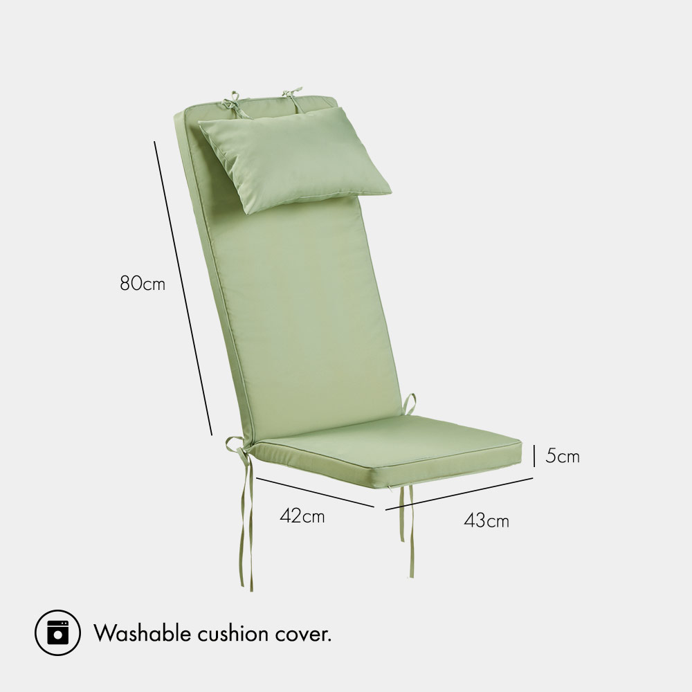Milan Adirondack Outdoor Green Cushion