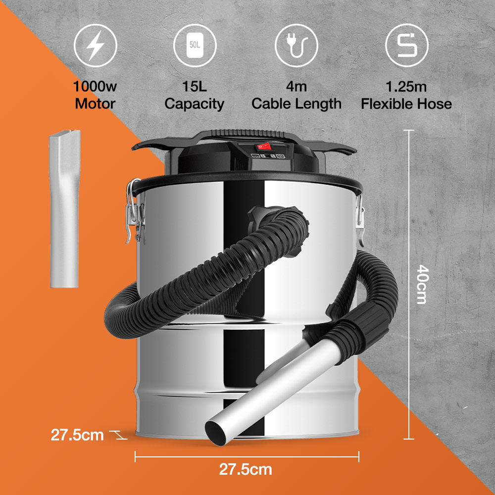 15L Ash Vacuum Cleaner 1000W