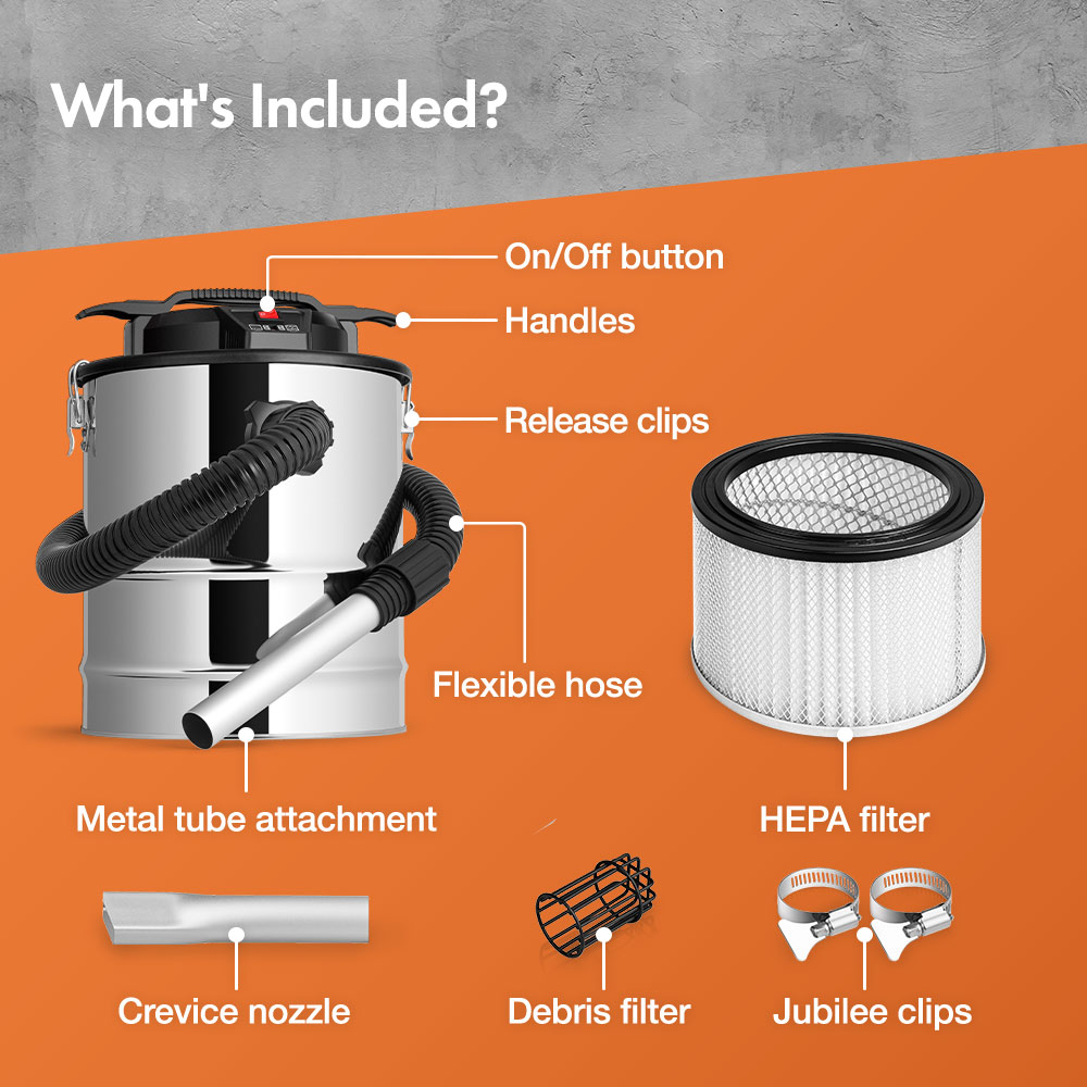 15L Ash Vacuum Cleaner 1000W