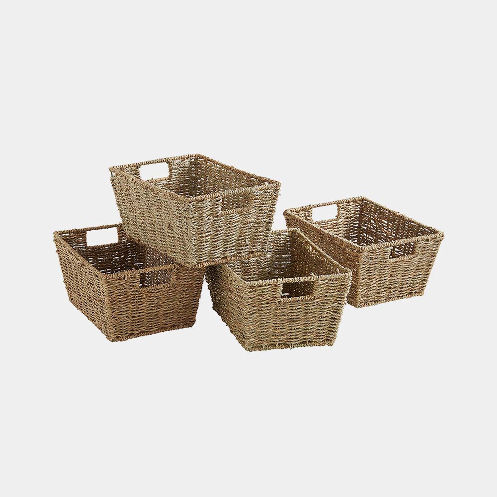 Seagrass Storage Baskets - Set of 4 