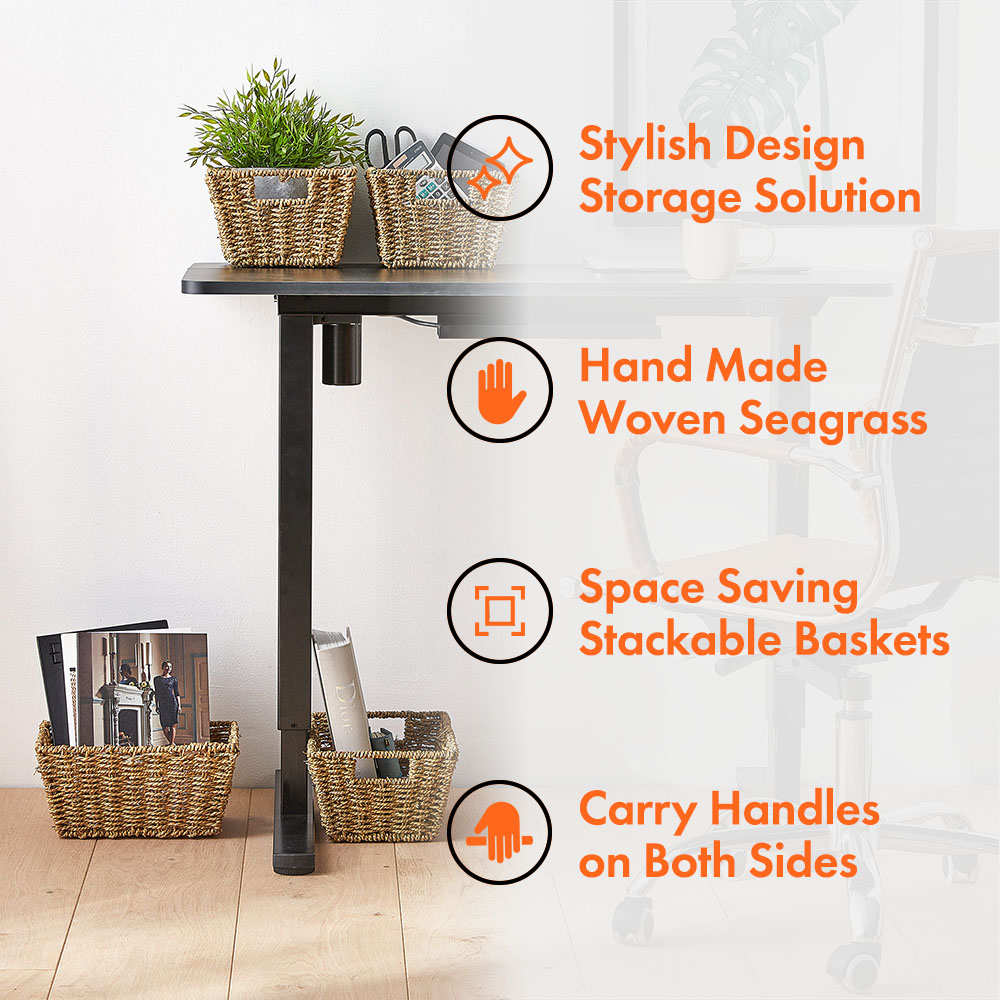 Seagrass Storage Baskets - Set of 4 