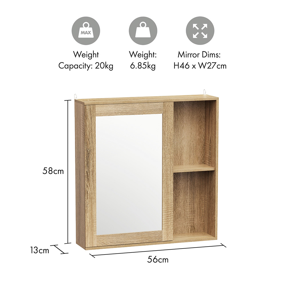 Chester Bathroom Mirror Cabinet