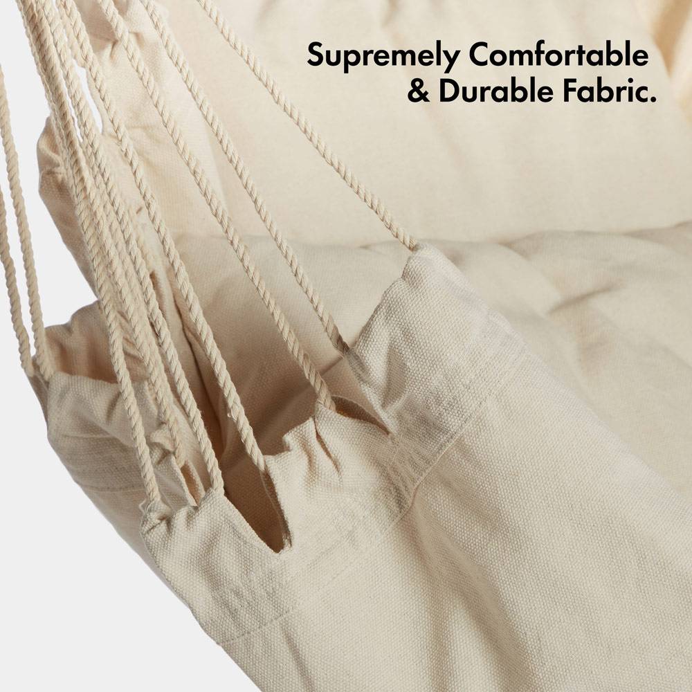 Seville Beige Hanging Swing Chair