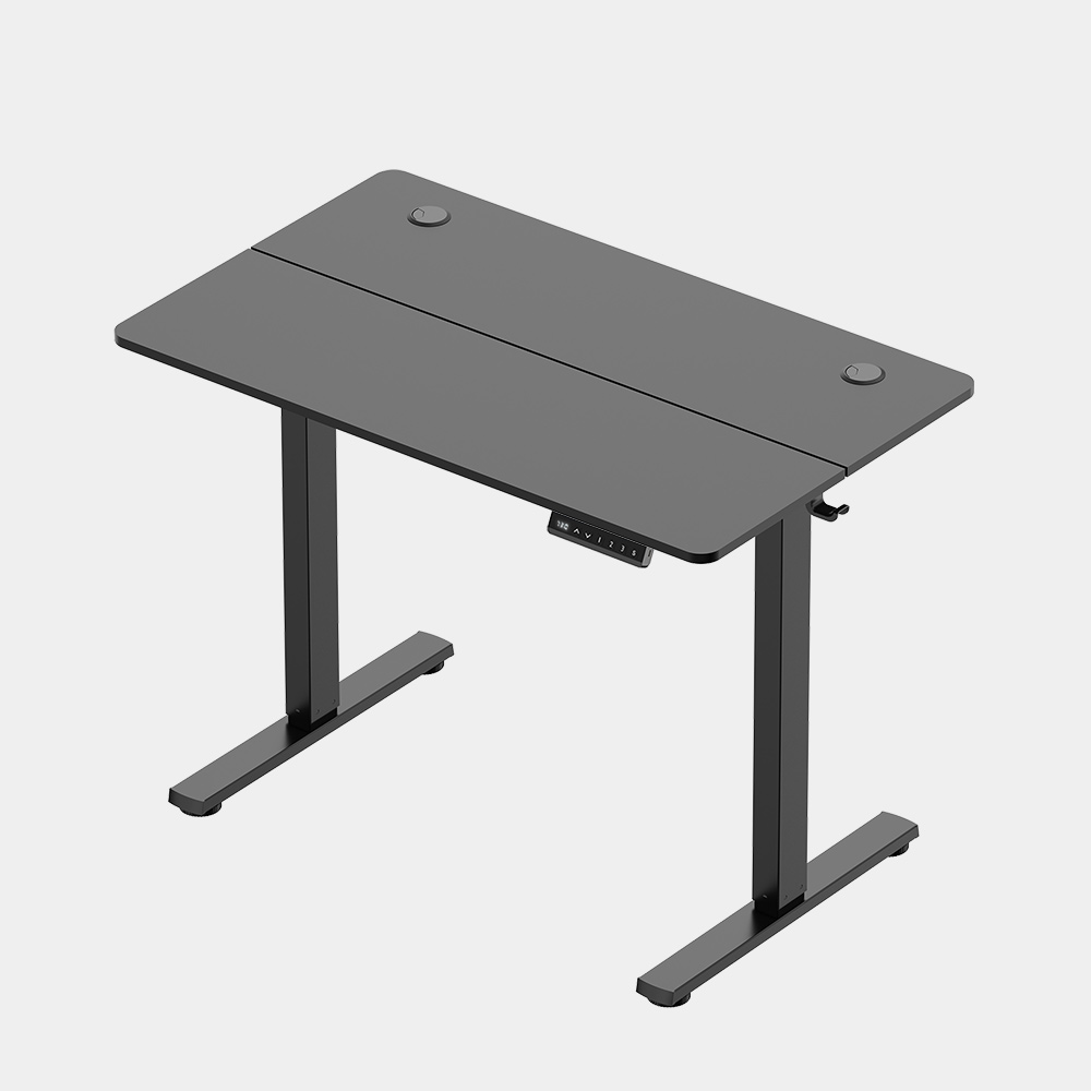 Black Standing Desk 100x60cm with USB-C Charging Port