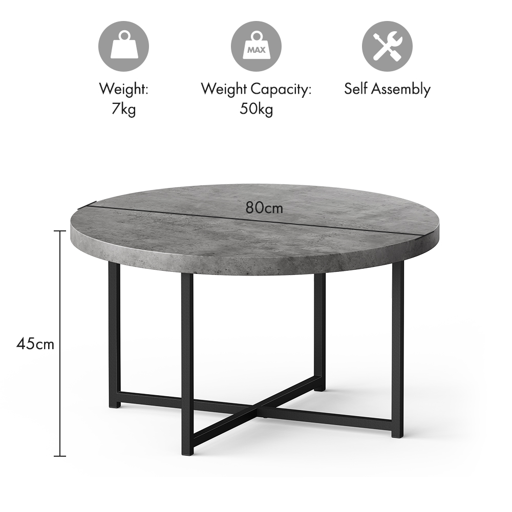 Concrete Effect Coffee Table