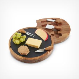 Round Cheese Board & Knife Set