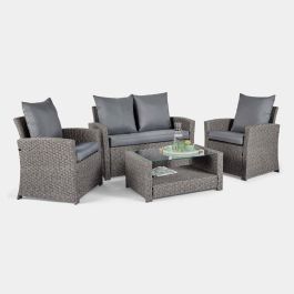 Bali 4 Seater Garden Rattan Sofa Set