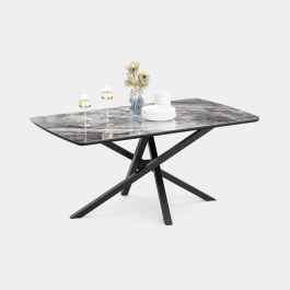Atherton 6 Seater Marble Effect Dining Table