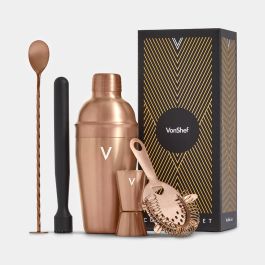 Manhattan Copper Cocktail Shaker Set – 5 Piece