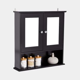 Shrewsbury Black Mirrored Bathroom Cabinet