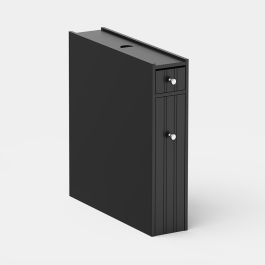 Shrewsbury Black Slim Bathroom Storage Unit