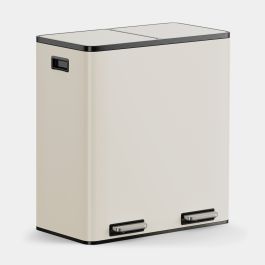Matte Cream Double Bin - 60L