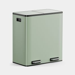Matte Sage Green Double Bin - 60L