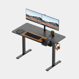 Black Standing Desk 120x60cm with USB-C Charging Port