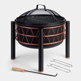 Black & Copper Fire Pit 