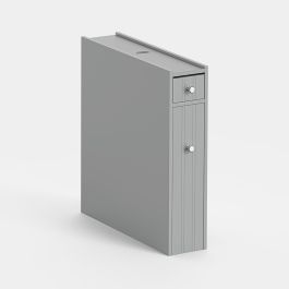 Shrewsbury Grey Slim Bathroom Storage Unit