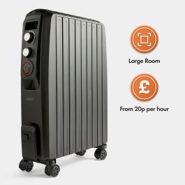 Oil Filled Radiator with Closed Fins - 2000W