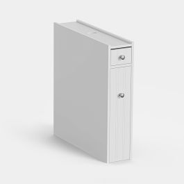 Holbrook White Slim Bathroom Storage Unit 